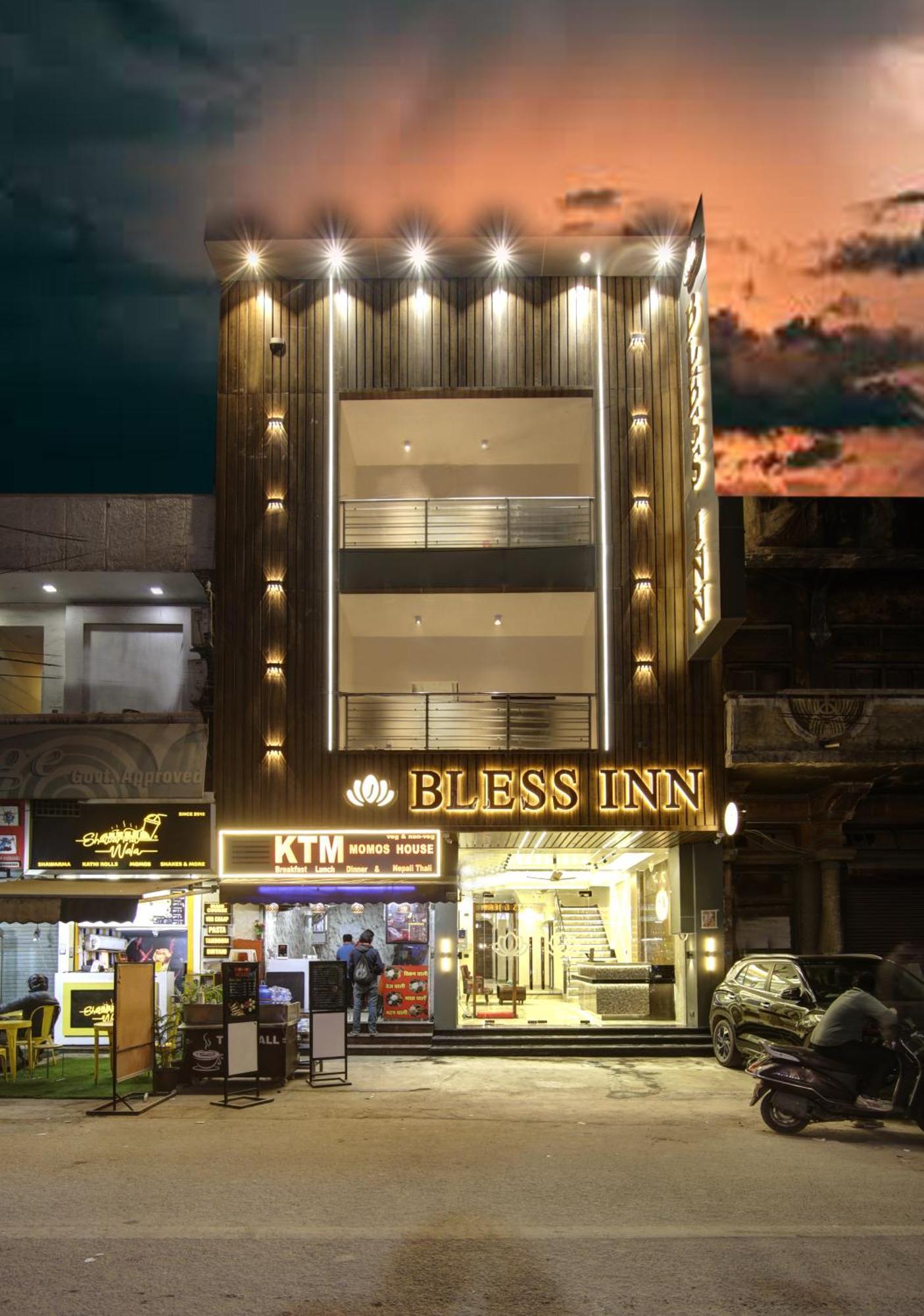 Bless Inn - Near Connaught Place Új-Delhi Kültér fotó